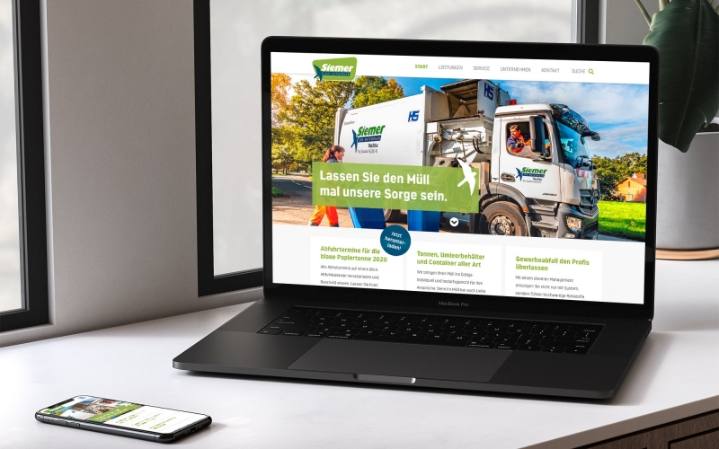 Siemer Entsorgung: Web Relaunch 2020